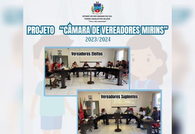 Vereadores Mirins suplentes são empossados na 2ª e última Sessão Ordinária do Projeto 